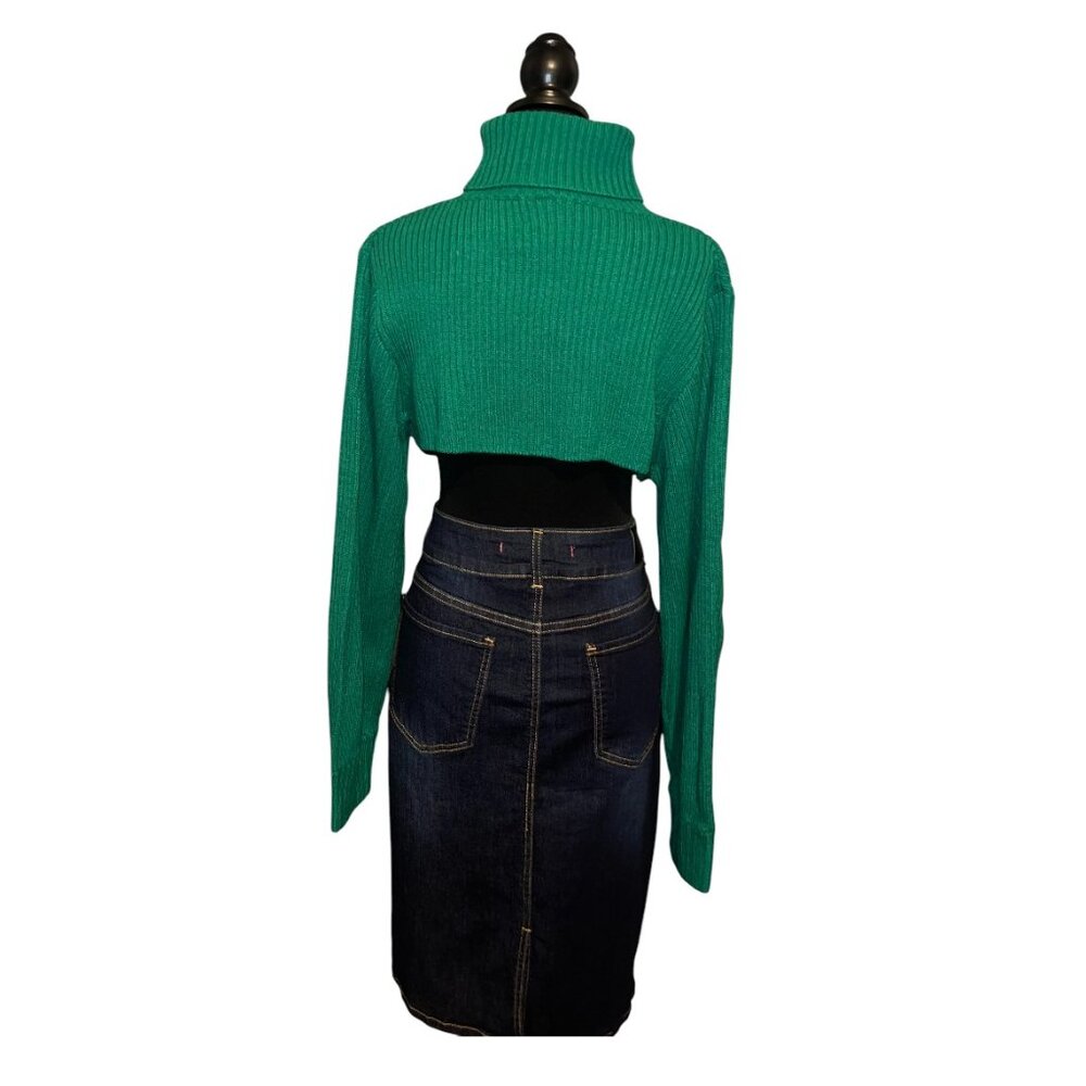 CROP TURTLENECK BOLERO - Picture 2 of 2